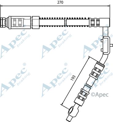 APEC BRAKING Тормозной шланг HOS3265